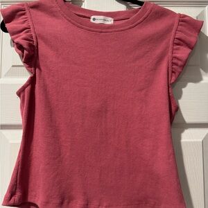 The Impeccable Pig Pink Flutter Sleeve Tee